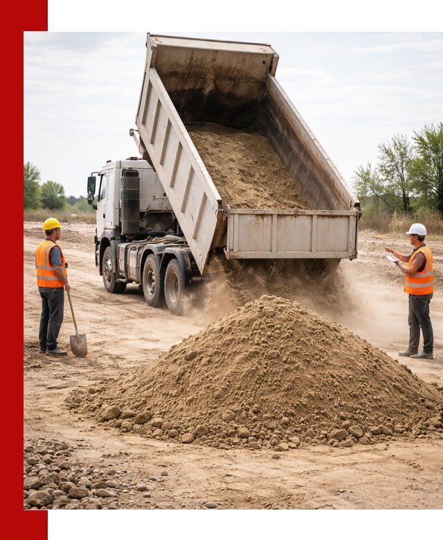 Доставка самосвалом 15 кубов в Мытищах за город и по городу