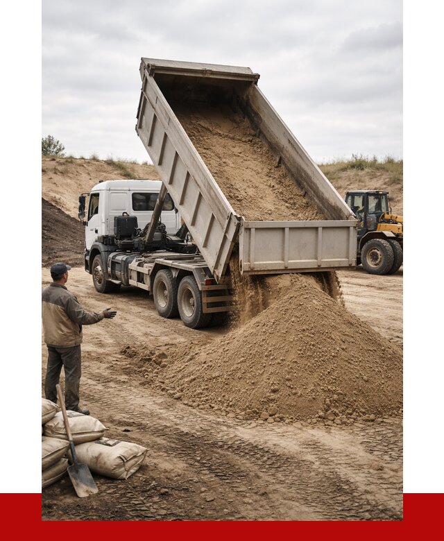 Доставка самосвалом 20 кубов в Мытищах от 7616 р. | ПРОНЕРУДМтщ