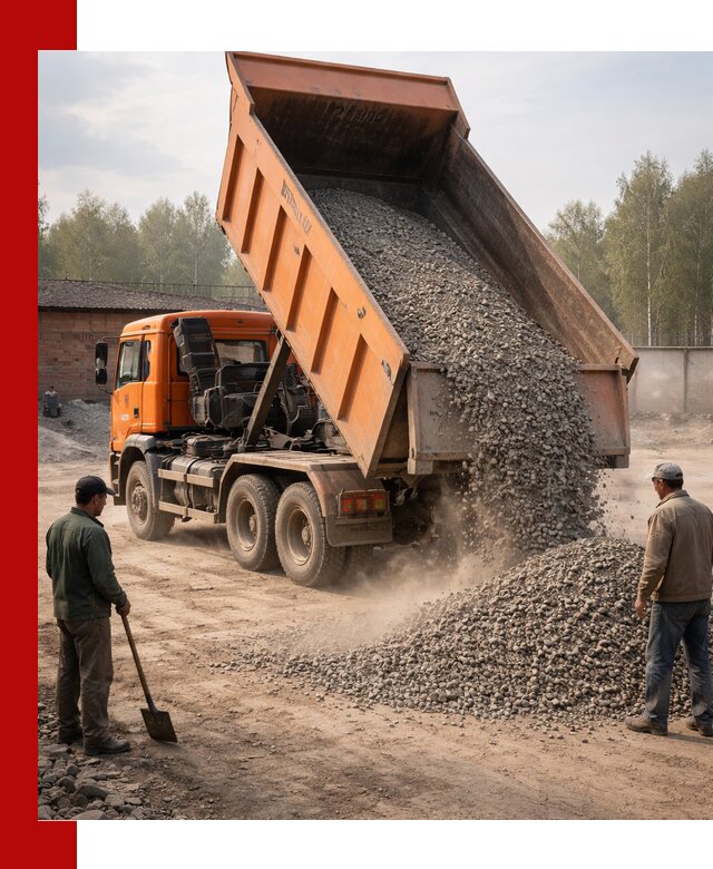 Доставка самосвалом 20 м3 в Мытищах быстро и надежно