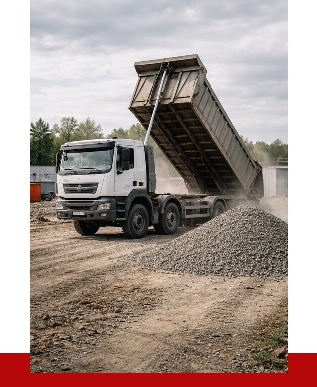 Доставка самосвалом 40 кубов в Мытищах от 9140 р. | ПРОНЕРУДМтщ