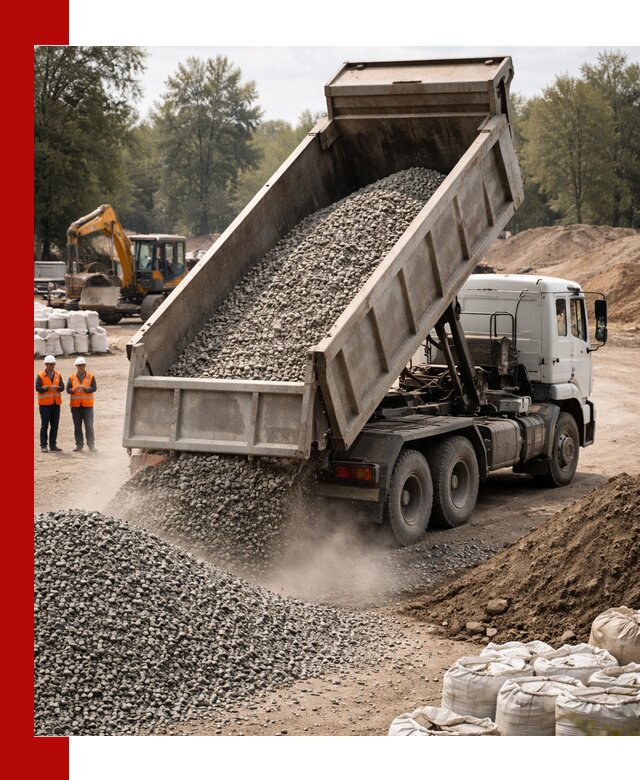 Аренда самосвала в Мытищах для доставки сыпучих и нерудных материалов