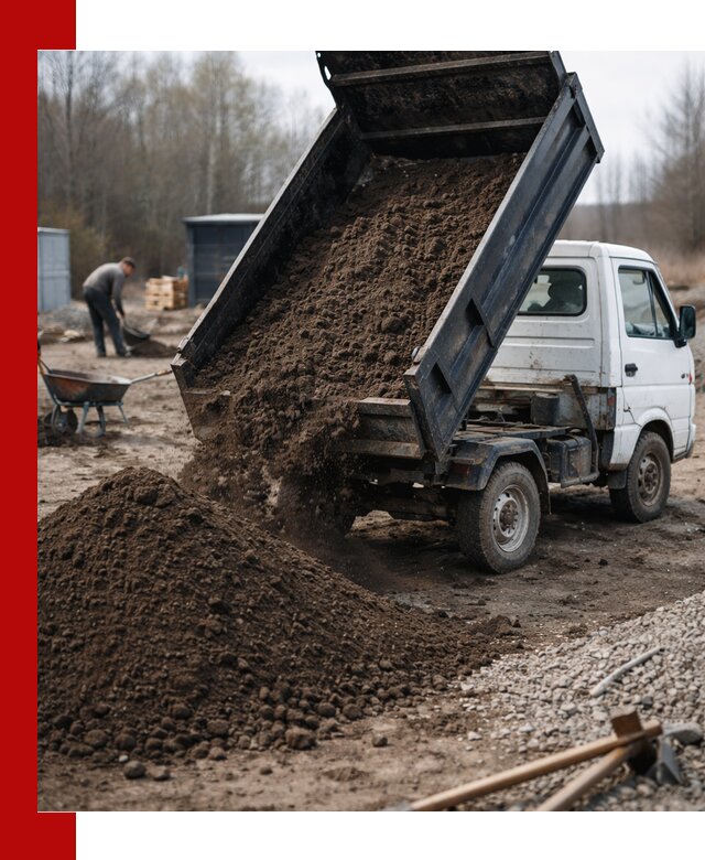 Аренда минисамосвала в Мытищах для доставки сыпучих материалов