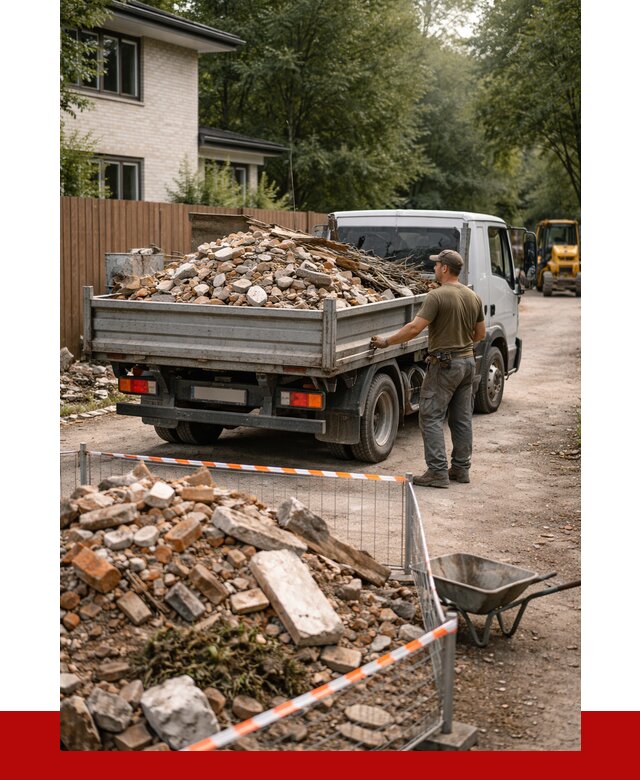 Вывоз строительного мусора с погрузкой в Мытищах от 7616 р | ПРОНЕРУДМтщ