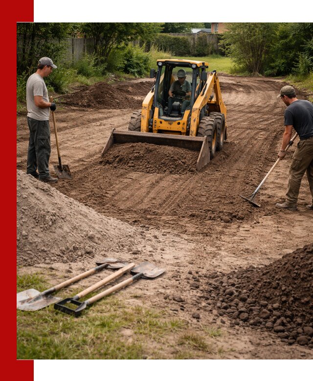 Планировка участка грунтом с вывозом и доставкой в Мытищах