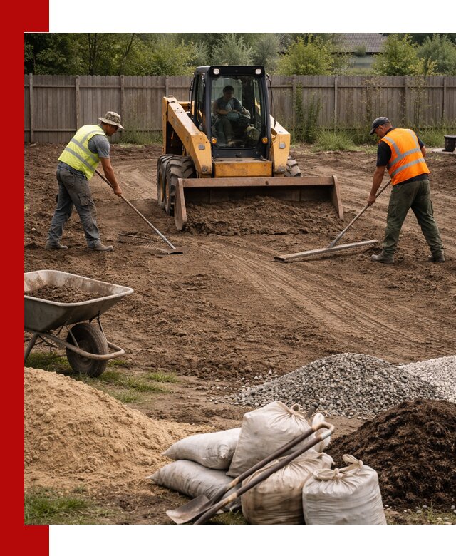 Выравнивание участка под строительство и благоустройство в Мытищах