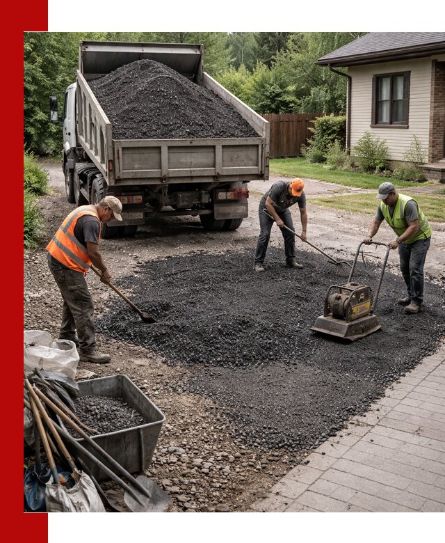 Асфальтовая крошка для двора с доставкой в Мытищах